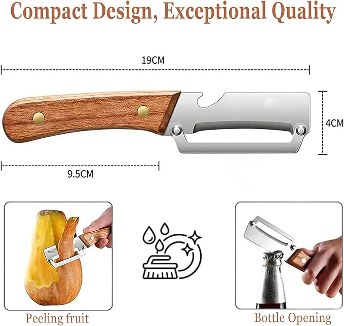 2 Pack 2 in 1 Multifunctional Vegetable Peeler, Sharp Stainless Steel Blade