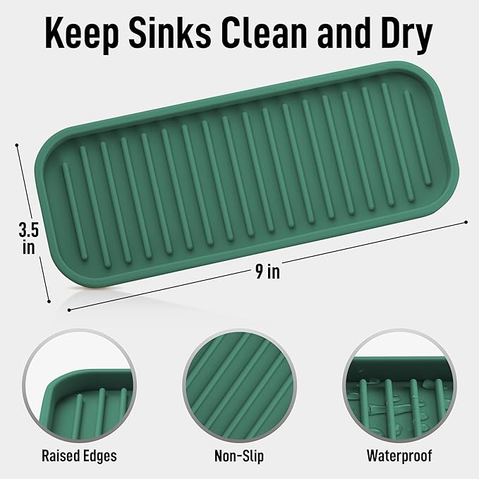 Zulay Kitchen Silicone Sponge Holder