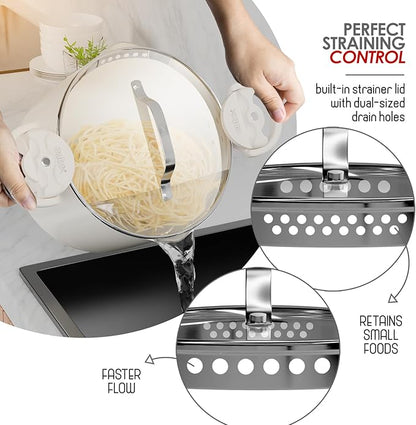 Eatex Pasta Pot with Strainer Lid
