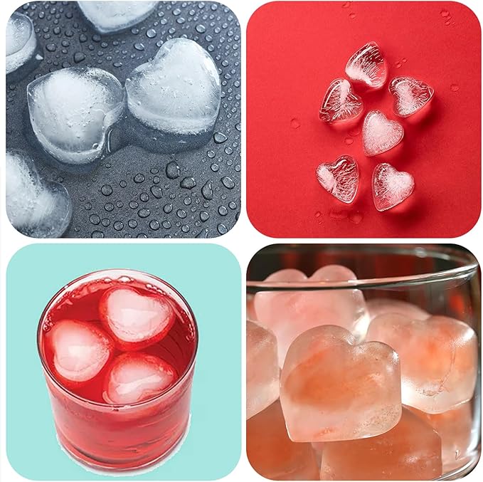 2 Pack Heart Shpaed Ice Cube Trays
