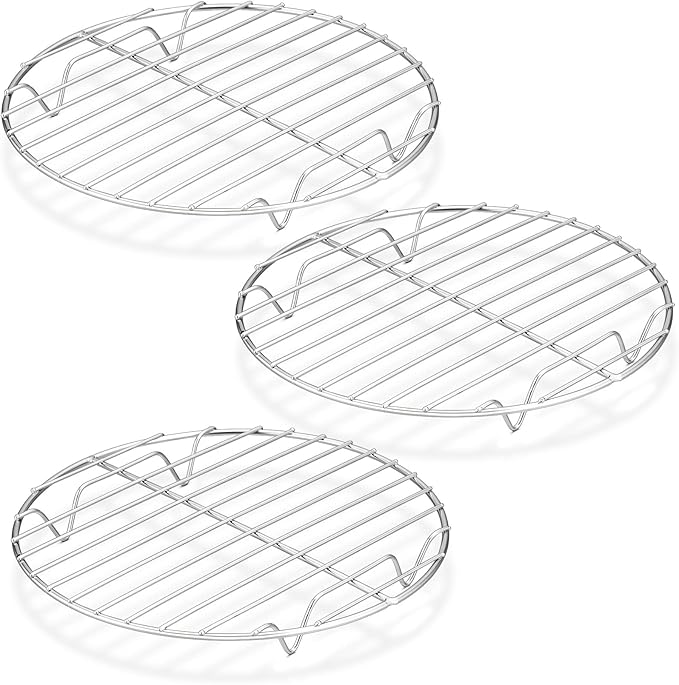 P&P CHEF Round Cooking Rack, Fits Air Fryer/Stockpot/Pressure Cooker/Round Cake