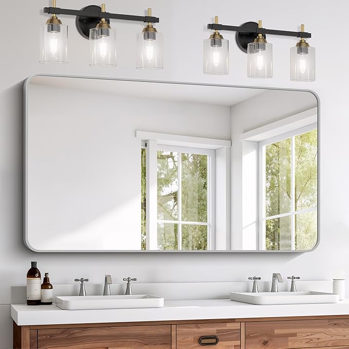 FORBATH 30x55 Inch Silver Bathroom Mirror