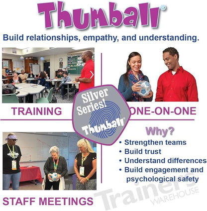 Trainers Warehouse 6" Thumball Collection, 32 Prompts for Conversation, Team Building, Relationship and Training