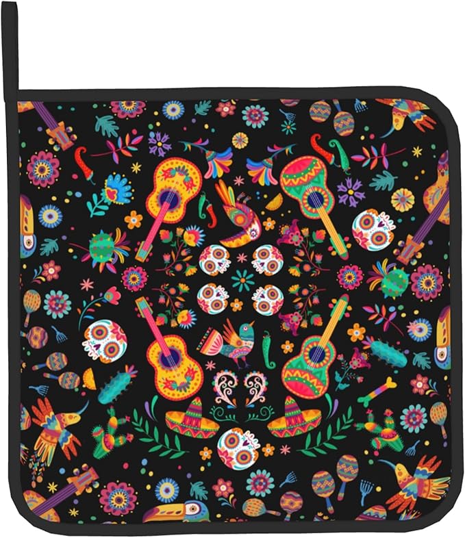 Mexican Oven Mitt Potholders Sets