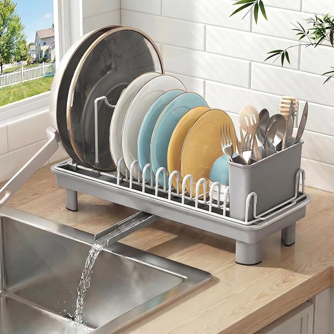 Dish Rack, Carbon Steel Small Dish Drying Rack Rustproof