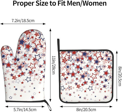 Stars Oven Mitts