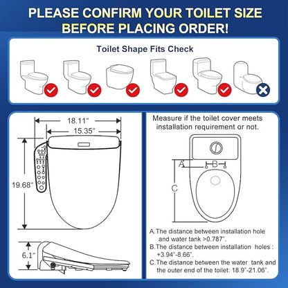 KERDE 08 Smart Electric Bidet Toilet Seat