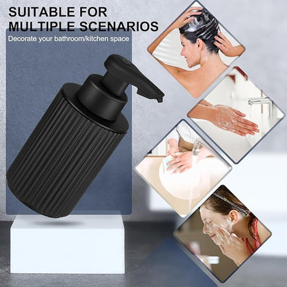 Automatic Soap Dispenser Foaming Touchless: 9oz Black Plastic