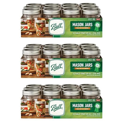Ball Regular Mouth Glass Mason Jars