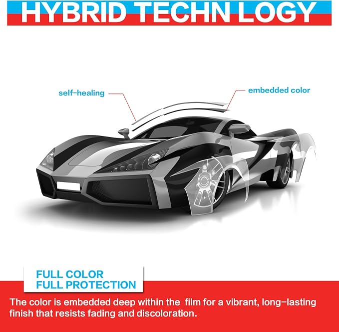 Gloss Black Carbon Fiber Vinyl Wrap with Nano Air Release Technology,Anti-Wrinkle - Premium Paint Protection Film Roll for Car (Gloss Black, 10ft x 5ft)