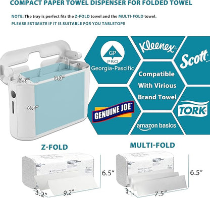 Multifold Paper Towel Dispenser Countertop: Modunful Z Flod/Tri Fold Hand Towel