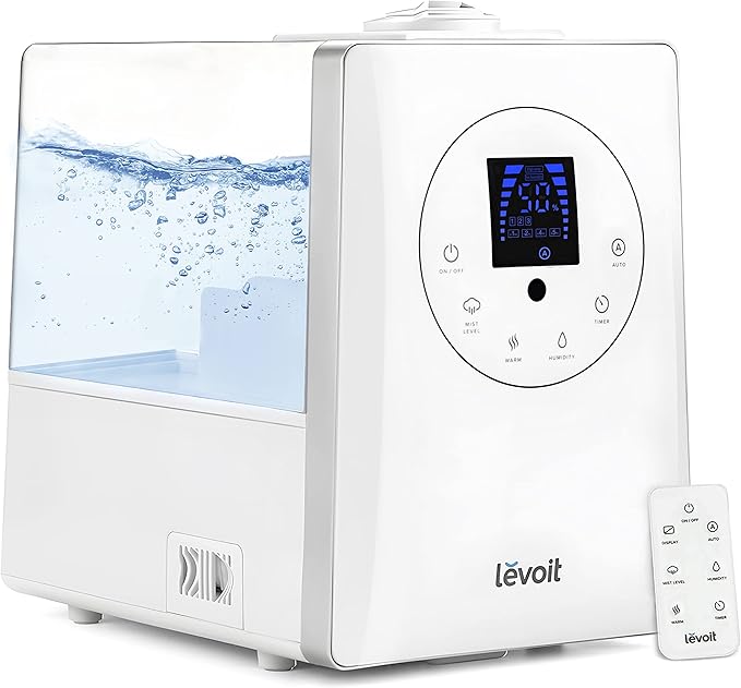 LEVOIT Humidifiers for Bedroom Large Room Home, 6L Warm and Cool Mist