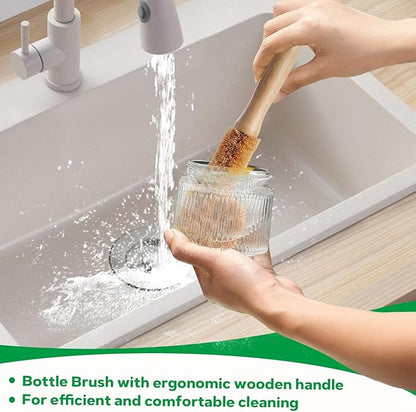 Bamboo Dish Brush Set