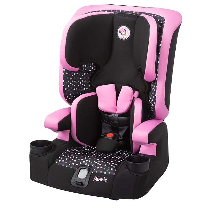 Disney Baby MagicSquad 3-in-1 Harnessed Booster Car Seat, Minnie Dot Party