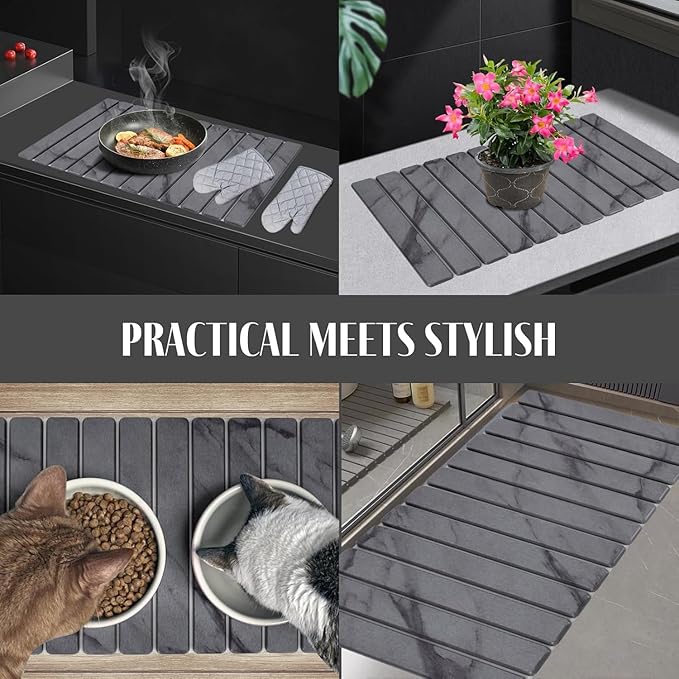 Extra Large Stone Dish Drying Mat