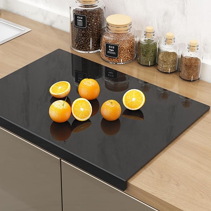 Acrylic Cutting Board with Counter Lip | 60% Thicker & Durable | BPA-Free &