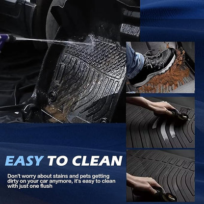 Floor Mats for 2013-2022 Buick Encore,All-Weather TPE Rubber Car Floor Mats Odorless Anti-Slip 1st & 2nd Row Black No Fit 2020-2023 Encore GX (2013-2022 Encore)