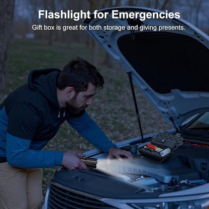 Flashlight 2000 High Lumens Rechargeable - 30W Super Bright LED Flash Light | 5000ft Beam & 12H Long Lasting USB C High Powered Handheld Police Flashlight for Home, Camping, Hiking, Emergency