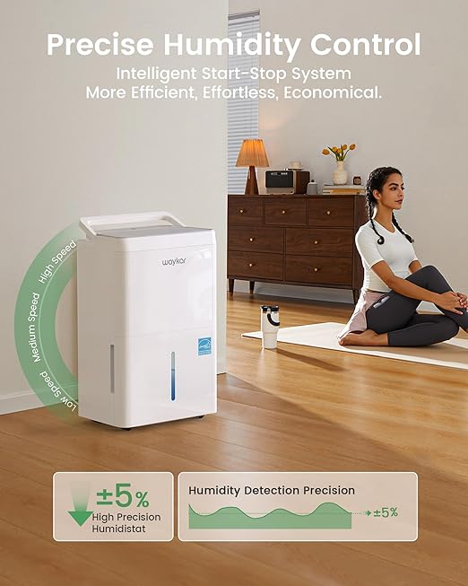 Waykar 150 Pint Energy Star Dehumidifier