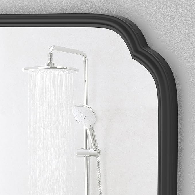 48 x 24 Inch Black Bathroom Vanity Mirror