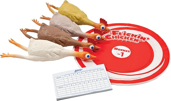 University Games, Flickin Chicken Indoor Outdoor Target Toss Game, The Go Anywhere Game for 2 or More Players Ages 6 and Up