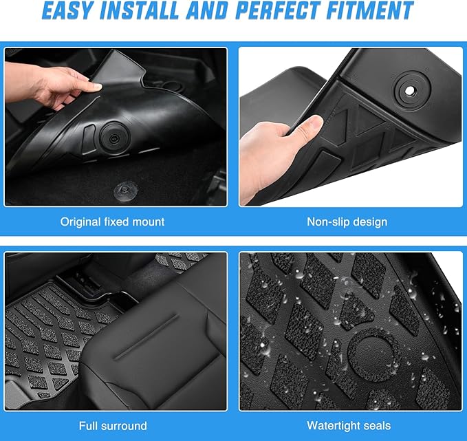 Nilight Floor Mats for Toyota Camry 2025 2026 (Hybrid Only) All Weather Custom Fit Heavy Duty Floor Liners