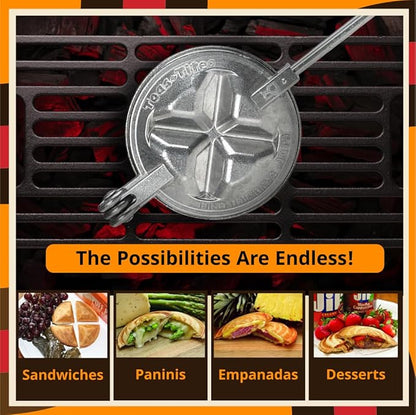 Tid Bit Handheld Sandwich Maker, Portable Sandwich Grill & Panini Press
