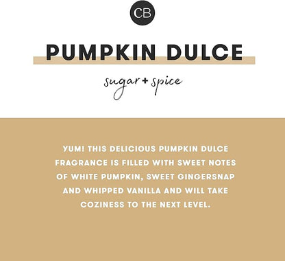 Capri Blue Signature Glam Jar Candle - Long Lasting Soy Wax Blend - Glitter Candles for Home Scented with Luxury Holiday Scents (Pumpkin Dulce, 19 oz)