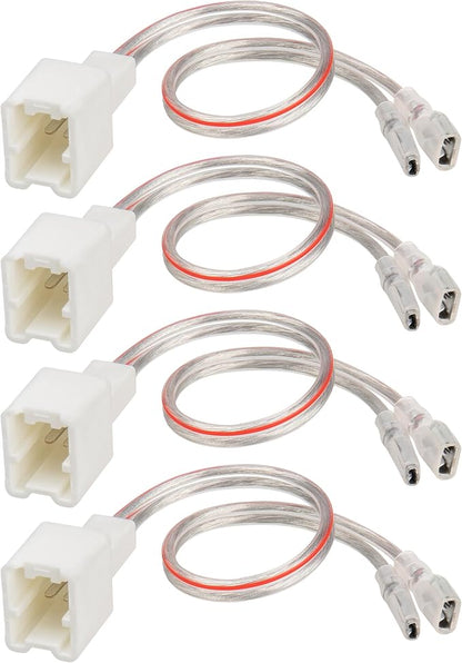 RED WOLF Car Door Speaker Wiring Harness Adapter Connector Plug Compatible with Nissan sentra Altima Rogue 2004-2019, Infiniti 2006-2018 Model 4PCS
