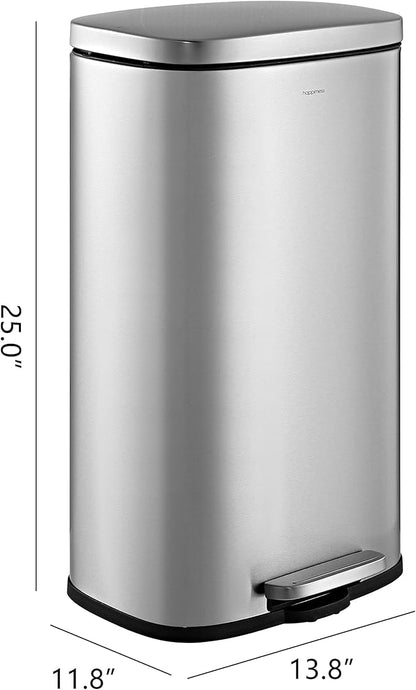 happimess HPM1011A Curtis 8-Gallon Step-Open Trash Can