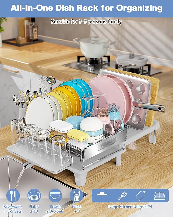 Expandable Dish Drying Rack, Dish Racks