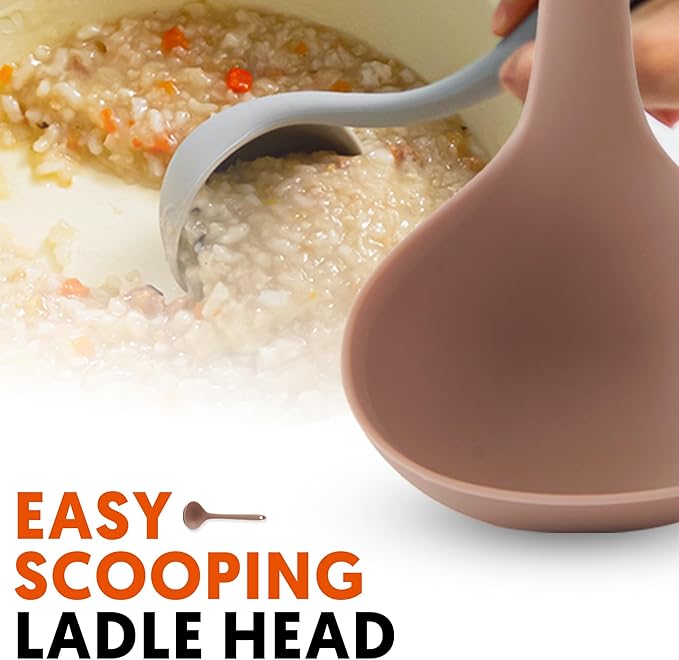 Platinum Silicone Cooking Ladle