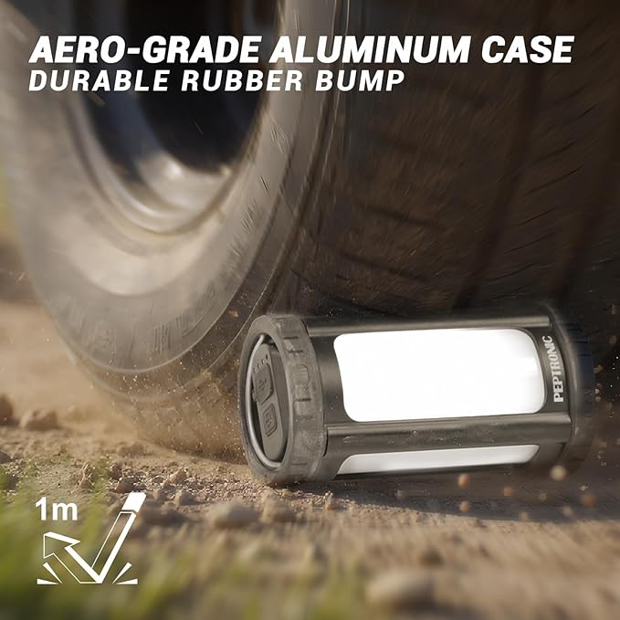 Camping Lantern Rechargeable 150Hr Runtime, 600LM Ultra Bright 360° COB Camping Light, IPX7 Waterproof 2900mAh Power Bank, Portable Emergency Flashlight for Hiking Power Outage Survival Gear