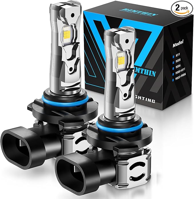 rimthin 9006 Bulbs or 9006 Fog Lights Bulb, 32,000LM 800% Super Bright with Cooling Fan, Pack of 2