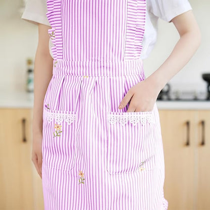 Funny Aprons for Women with Pockets, Kitchen Cooking Grilling Bbq Cute Chef