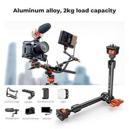 K&F CONCEPT 11" Magic Arm Clamp Kit