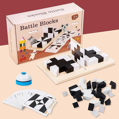 Brain Teaser Puzzles, Block Puzzle, Battle Blocks Game, 40 Challenge, Teens, IQ Test Mind Puzzle Toys, Birthday Gifts for Adult, Best Gifts