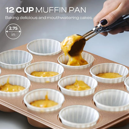 12-Piece Nonstick Bakeware Set