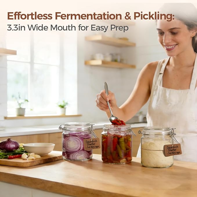 ComSaf 17oz Overnight Oats Containers