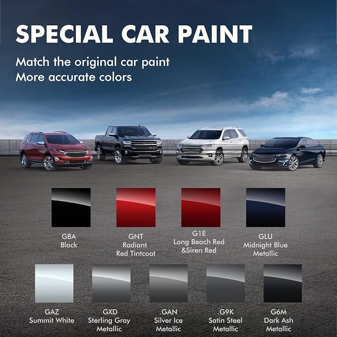 WA170H/GNT/Radiant Red Touch Up Paint for Chevy, DIY Car Paint Scratch Repair Kit, Automotive Paints, Quick & Easy Fix Scratch Repair Compatible with Chevrolet/Silverado/Equinox/Malibu/Tahoe