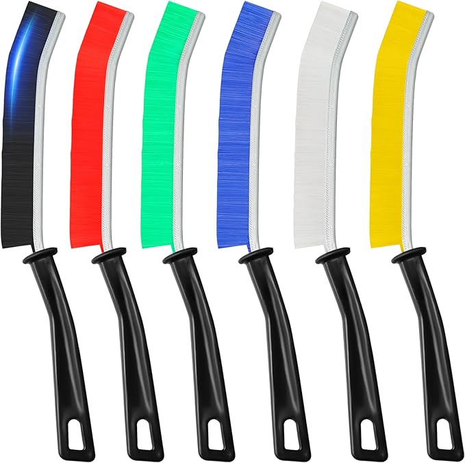 6Pcs Hard Bristle Crevice Cleaning Brush, Designed