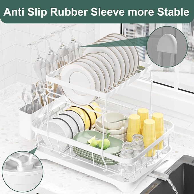 LIYI Dish Drying Rack, Large Dish Rack