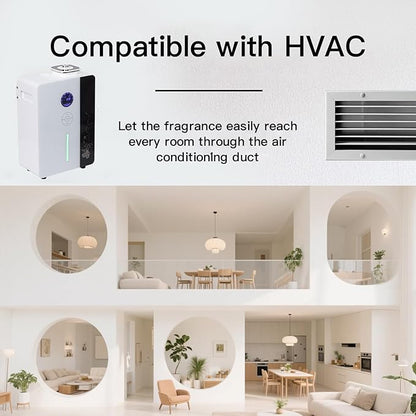 Essential Oil Diffuser HVAC Scent Machine, Waterless Diffusers Long Lasting