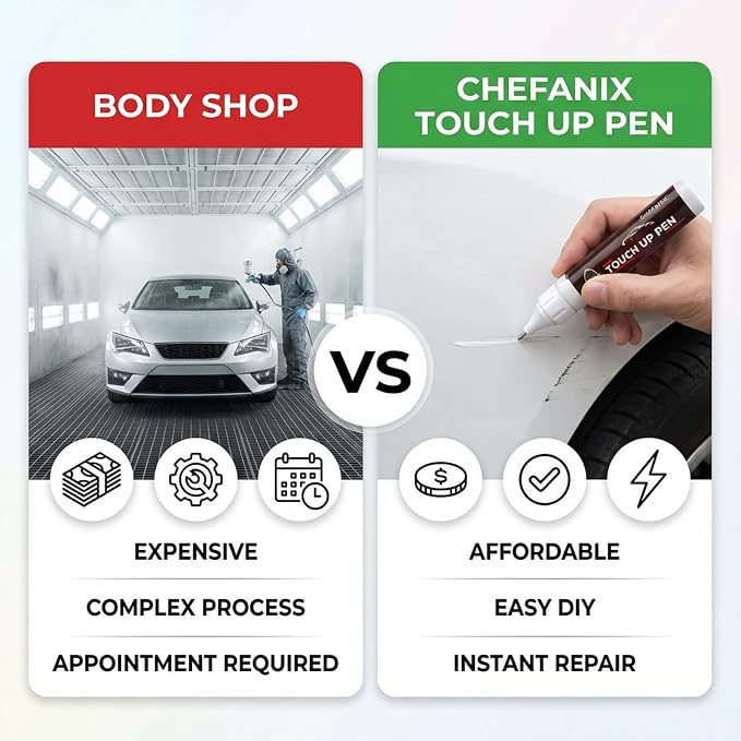 Midnight Black Metallic (218) Touch Up Paint Pen Compatible with Toyota - Exact Color Match, 2-in-1 Brush & Pen,Car Paint Scratch Repair Kit for RAV4/Camry/Corolla/Tacoma/Highlander