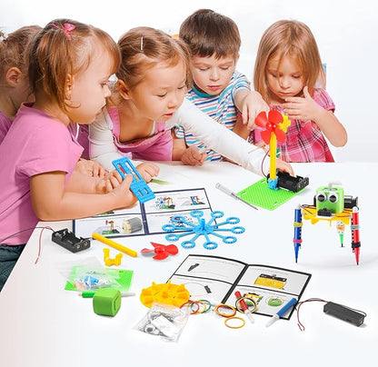 STEM Robotics Kit - 6 Set STEM Toys for Age 8-13 8-10, Kids Crafts for Girls Boys Toys Gifts 6 7 8 9 10 Year Old Birthday Gifts, Engineering Science Robot Building Kits for Kids Age 8-12 6-8
