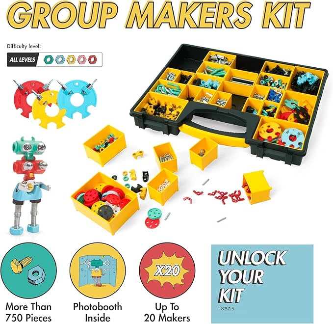 The Off Bits Educational STEM Toys for 6+: Robot Toy Building Sets, 3-in-1 Engineering Kit for Boys and Girls, Build Your Own STEM Building Toys with Endless Possibilities (Educational Kit)