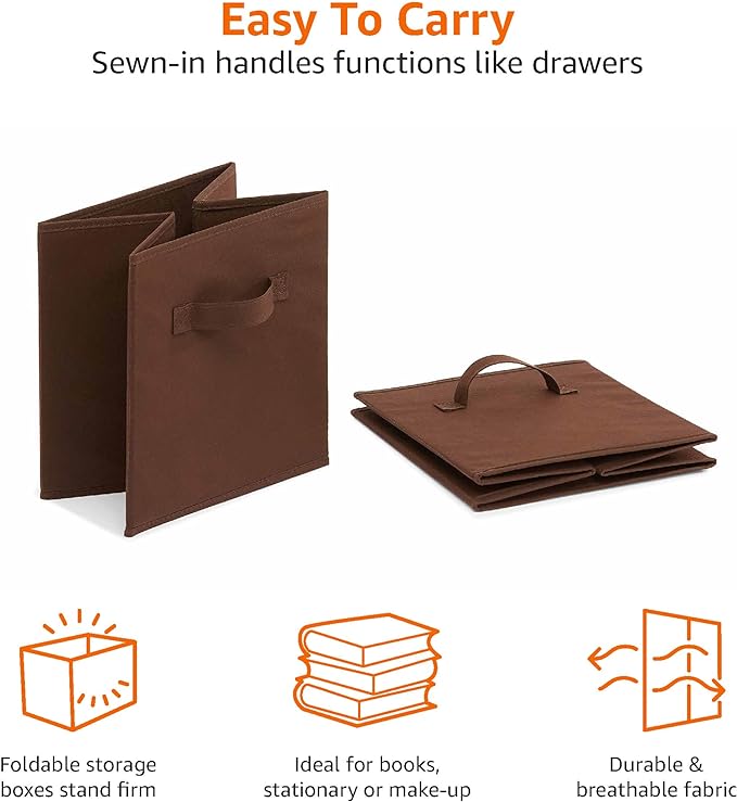 Amazon Basics Collapsible Fabric Storage Bins