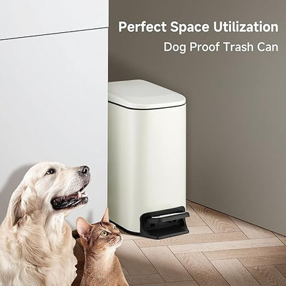 TIPGO Slim Bathroom Trash Can