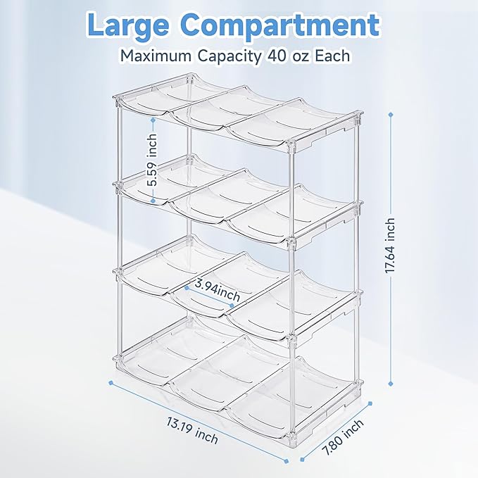 Stackable Water Bottle Organizer