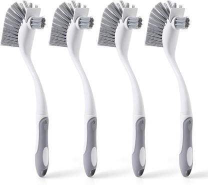 4-Pack Heavy-Duty Dish Scrub Brushes